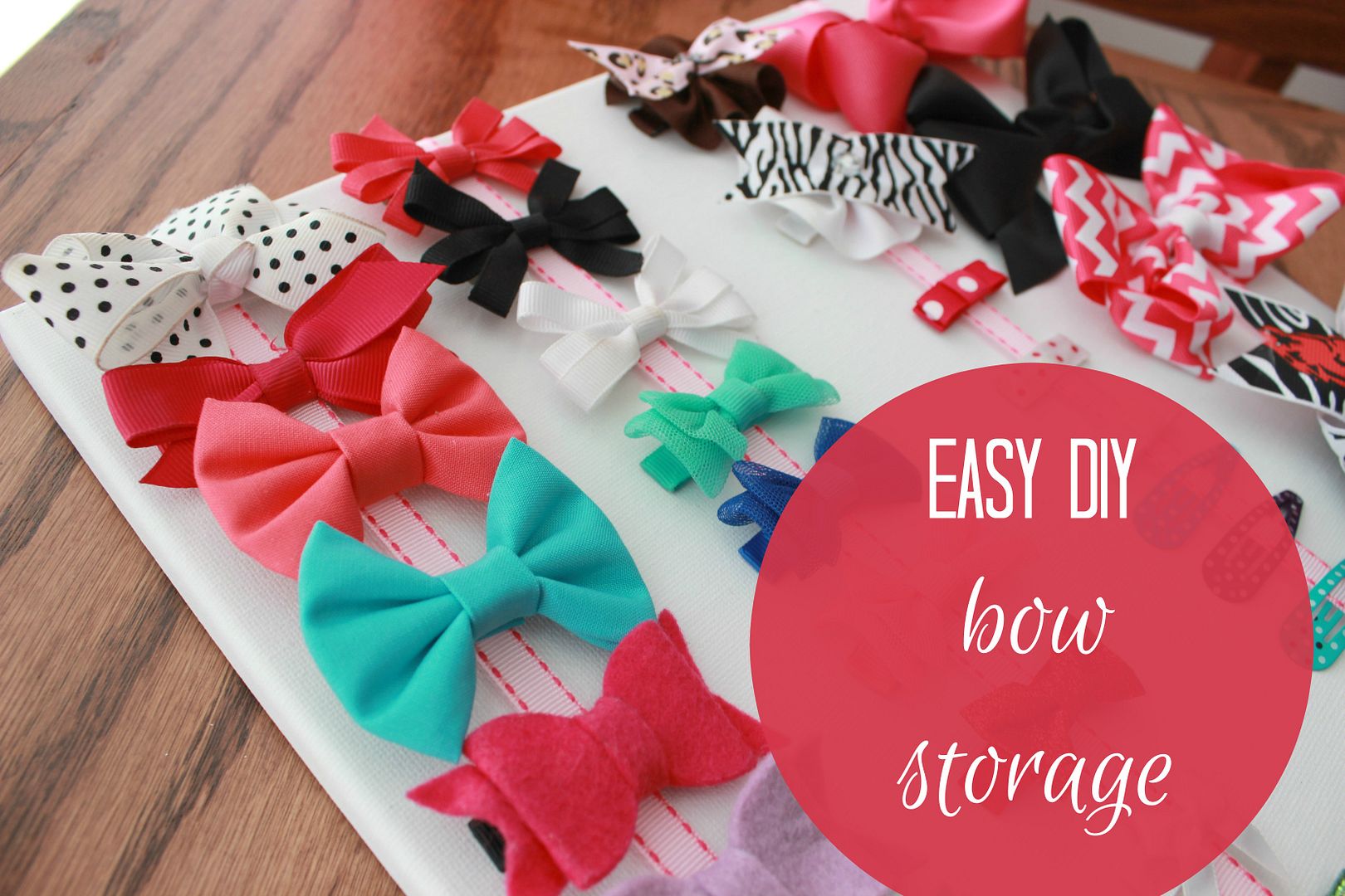 Easy DIY Bow Storage Pursuit of Pink